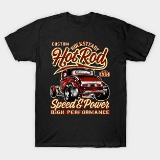 Custom Rocksteady Red Hot Rod T-Shirt